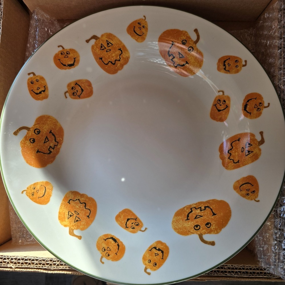Pumpkins Halloween Treats Bowl Longaberger 30963 Pumpkins Autumn Fall